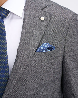 Luigi Bianchi Mantova Super 120s Salt  Pepper Barberis Wool Soft Dream Suit Salt  Pepper 13 11252