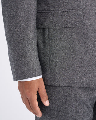 Luigi Bianchi Mantova Super 120s Salt  Pepper Barberis Wool Soft Dream Suit Salt  Pepper 14 11251