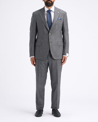 Luigi Bianchi Mantova Super 120s Salt  Pepper Barberis Wool Soft Dream Suit Salt  Pepper 4 11246