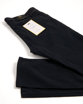 Richard J. Brown Milano Z Brushed Cotton 5 Pocket Pants Black 4 3294