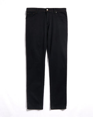 Richard J. Brown Milano Z Brushed Cotton 5 Pocket Pants Black 4 3319