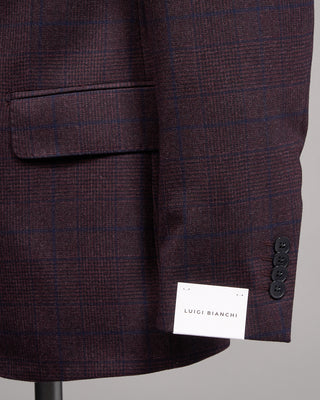 Luigi Bianchi Mantova Loro Piana Zealander Natural Stretch Luxury Sport Jacket Burgundy 4 5276