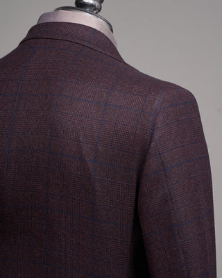 Luigi Bianchi Mantova Loro Piana Zealander Natural Stretch Luxury Sport Jacket Burgundy 5 5275
