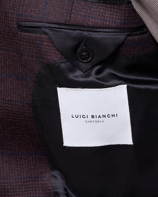 Luigi Bianchi Mantova Loro Piana Zealander Natural Stretch Luxury Sport Jacket Burgundy 6 5277