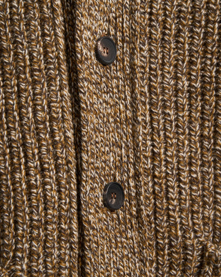 Filippo De Laurentiis Extrafine Merino Wool Grampa Cardigan Caramel 12 5400