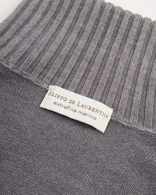 Filippo De Laurentiis Ribbed Turtleneck Sweater Grey 5 3192