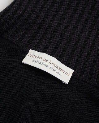 Filippo De Laurentiis Ribbed Turtleneck Sweater Charcoal 3 2886