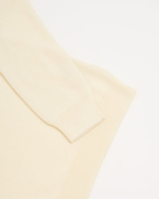 Filippo De Laurentiis Liquid Jersey Elevated Wool Crewneck Off White 7