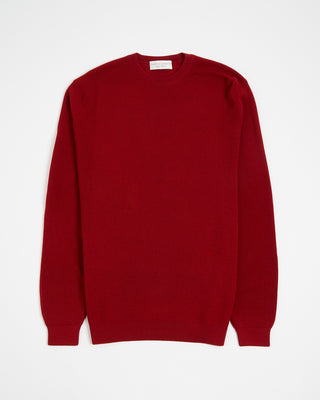 Filippo De Laurentiis Liquid Jersey Elevated Wool Crewneck Red 3100