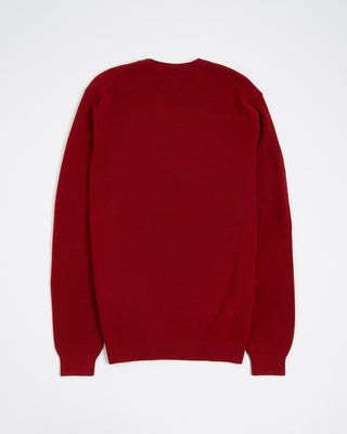 Filippo De Laurentiis Liquid Jersey Elevated Wool Crewneck Red 4 3102