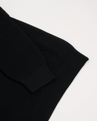 Filippo De Laurentiis Liquid Jersey Elevated Wool Crewneck Black 1 2961