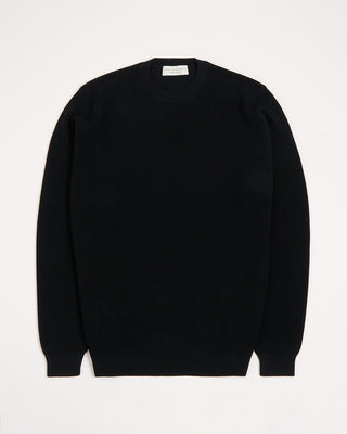 Filippo De Laurentiis Liquid Jersey Elevated Wool Crewneck Black 8 2997