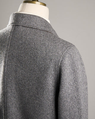 Manto Elasi Wool Silk Cashmere Knit Overshirt Grey 6 1926