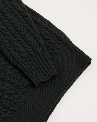 Filippo De Laurentiis Extrafine Merino 3D Cableknit Crewneck Sweater Olive 1 2982