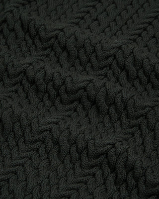 Filippo De Laurentiis Extrafine Merino 3D Cableknit Crewneck Sweater Olive 2 2981