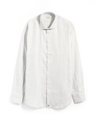 Sonrisa Cotton Lyocell Luxury Herringbone Flannel Comfort Fit Sport Shirt Heather Grey 2 5938