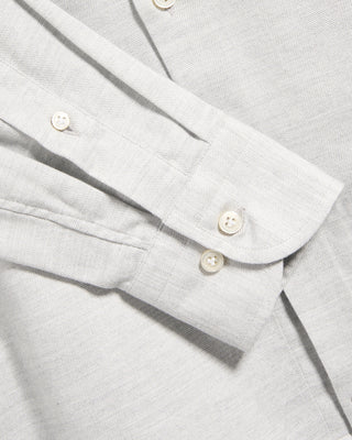 Sonrisa Cotton Lyocell Luxury Herringbone Flannel Comfort Fit Sport Shirt Heather Grey 3 5939