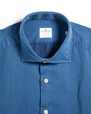 Sonrisa Supima Cotton Stonewash Denim Regular Fit Shirt Denim 2 6155