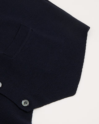 Filippo De Laurentiis Dense Wool Jersey Sweater Vest Navy 1 2972