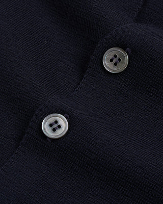 Filippo De Laurentiis Dense Wool Jersey Sweater Vest Navy 2 2971