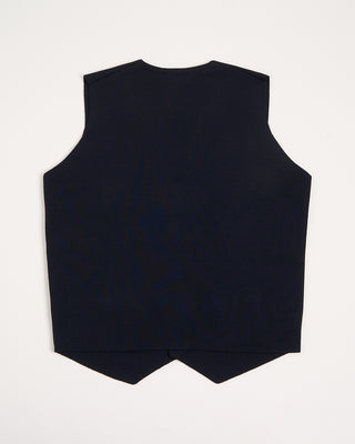 Filippo De Laurentiis Dense Wool Jersey Sweater Vest Navy 6 2992