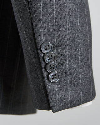 Luigi Bianchi Mantova Vitale Barberis Canonico Pinstripe Suit Grey 1 10