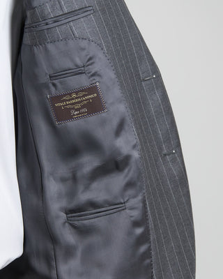 Luigi Bianchi Mantova Vitale Barberis Canonico Pinstripe Suit Grey 1 5