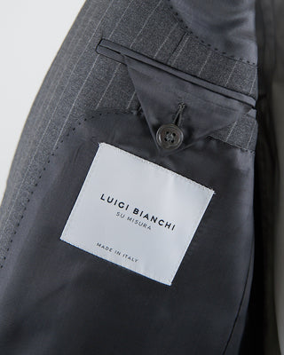 Luigi Bianchi Mantova Vitale Barberis Canonico Pinstripe Suit Grey 1 7