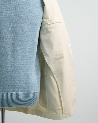 L.B.M. 1911 Stretch Cotton Twill Garment Dyed Soft Sport Jacket Off White 1 6