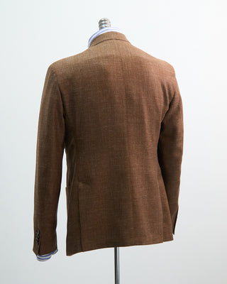 L.B.M. 1911 Untreated Solid Wool  Linen Soft Sport Jacket Tobacco 1
