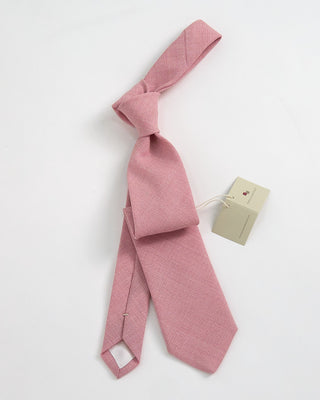 Paolo Albizzati Solid Woven Tie Pink 1