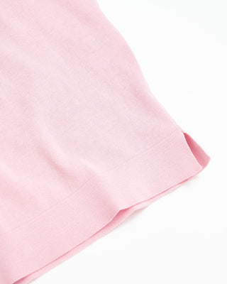 Filippo De Laurentiis Crêpe Cotton High Crewneck T Shirt Pink 0 1