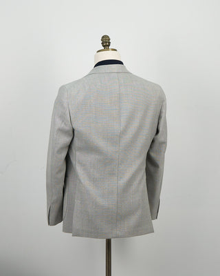 Luigi Bianchi Mantova Essential Hopsack Silver Wool Blazer Silver 1318