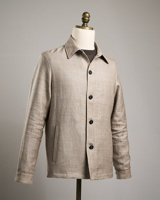Manto Garment Dyed Cotton Safari Jacket Mushroom 6 1668