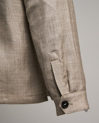 Manto Garment Dyed Cotton Safari Jacket Mushroom 7 1669
