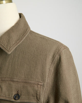 Manto Linen  Wool Overshirt Taupe 1160