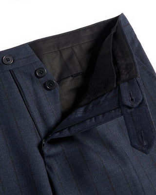 Gabo Napoli Hand Made Tonal Stripe Suit Navy 1 8718