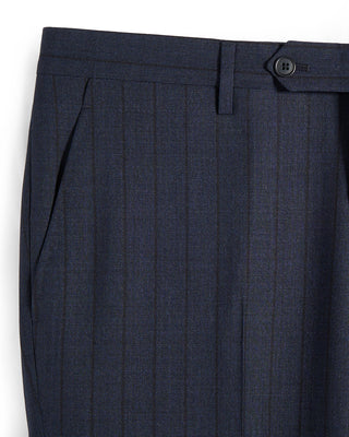 Gabo Napoli Hand Made Tonal Stripe Suit Navy 2 8736