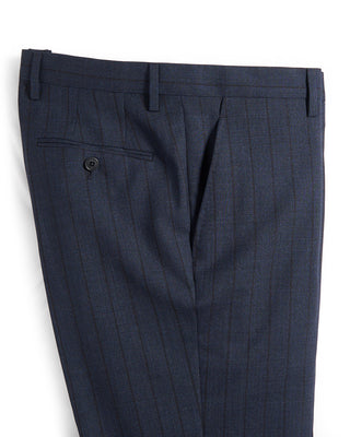 Gabo Napoli Hand Made Tonal Stripe Suit Navy 5 8720