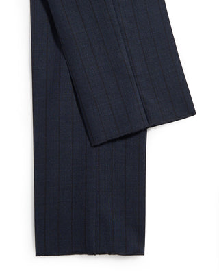 Gabo Napoli Hand Made Tonal Stripe Suit Navy 6 8721