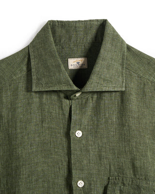 Sonrisa Washed Linen Green Shirt Green 1 8771
