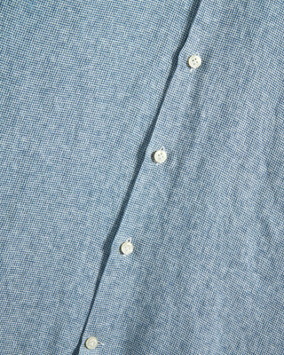 Sonrisa Blue Birdseye Linen Shirt Blue 13 8646
