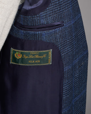 Luigi Bianchi Mantova Loro Piana Silk Air Luxury Sport Jacket Blue 10 2471