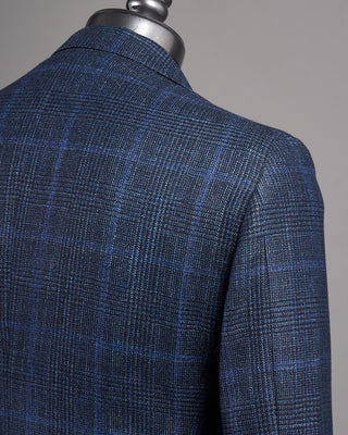 Luigi Bianchi Mantova Loro Piana Silk Air Luxury Sport Jacket Blue 8 2470