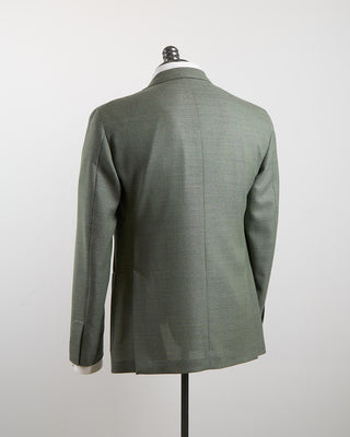 Luigi Bianchi Mantova Essential Hopsack Sage Green Wool Blazer Sage 186