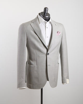L.B.M. 1911 The Essential Summer Hopsack Soft Jacket Silver 1280