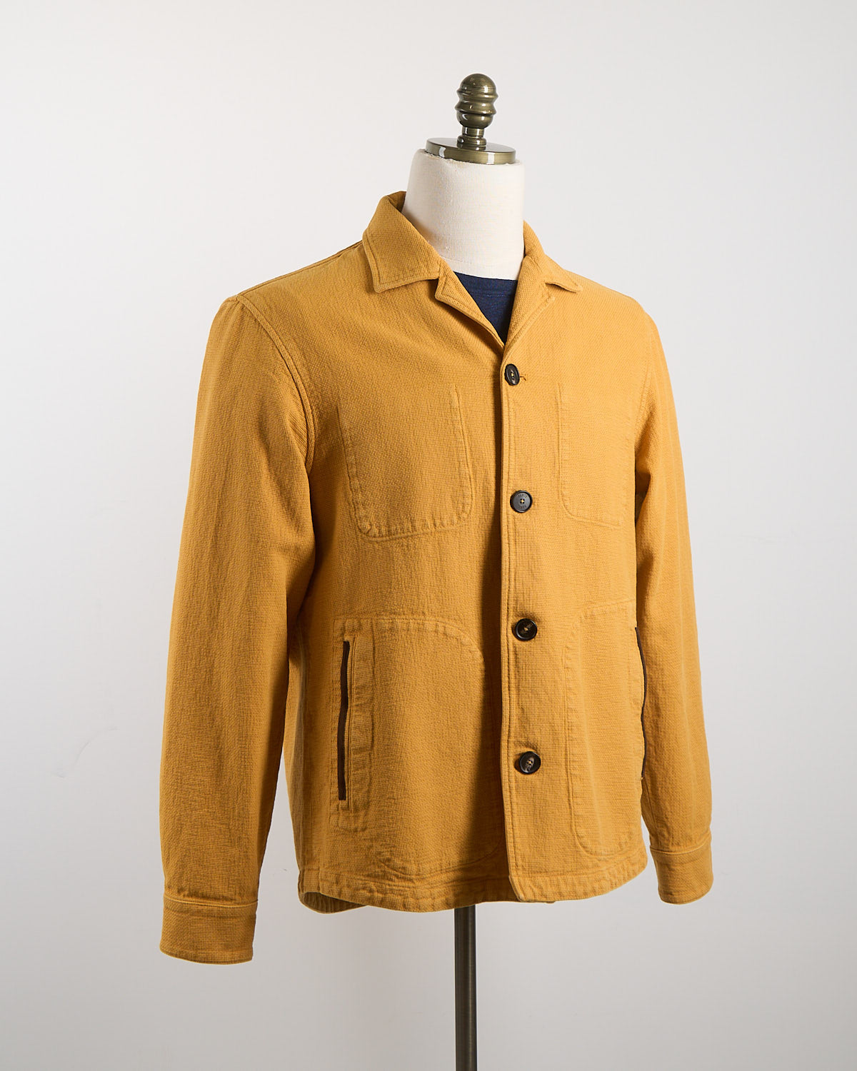 Garment Dyed Cotton Overshirt - Main Image