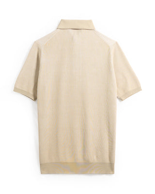 Two Tone Ribbed Polo