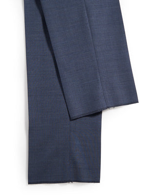 Luigi Bianchi Mantova Micro Houndstooth Wool Stretch Suit Light Blue 8 8754