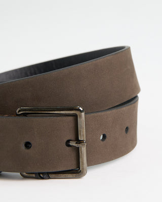 Leyva Leyva Nubuck Belt Chocolate  1